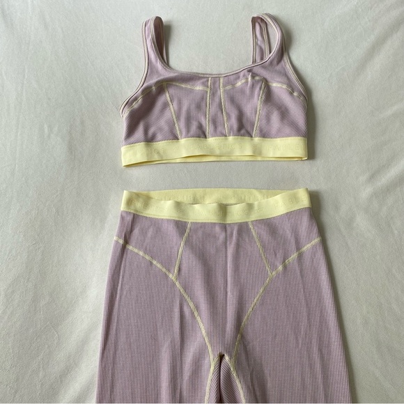 Fabletics Waffle Bra & Legging Lounge Set S/M - Picture 5 of 7